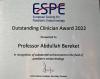 “Outstanding Clinician” (Üstün Klinisyen) Ödülü